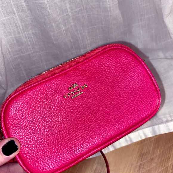 Coach Leather Pink Mini Purse - Picture 2 of 3